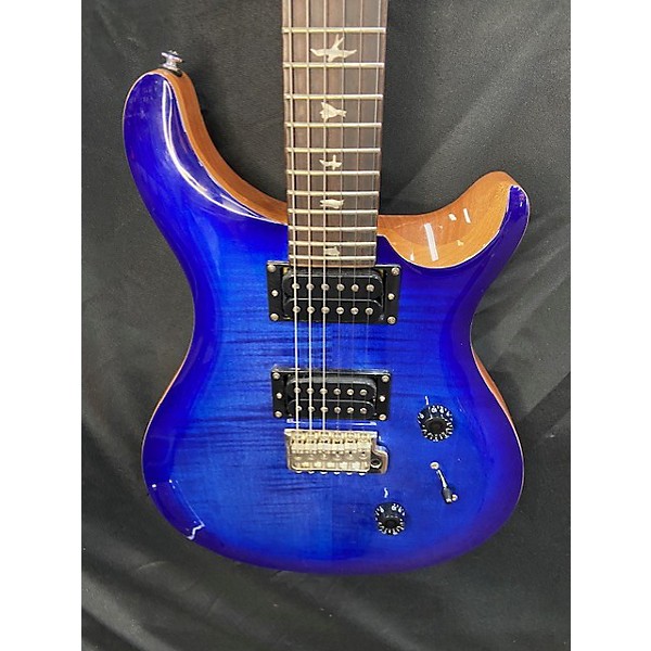 Used PRS Used PRS SE Custom 24 Blue Solid Body Electric Guitar