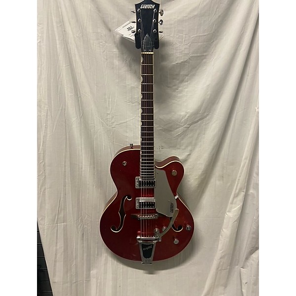 Used Gretsch Guitars Used Gretsch Guitars G5420T Electromatic Orange Sparkle Hollow Body Electric Guitar