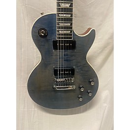 Used Gibson Used Gibson Les Paul Deluxe Player Plus Satin Ocean Blue Solid Body Electric Guitar