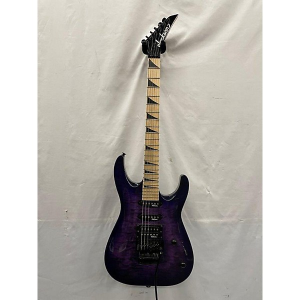 Used Jackson Used Jackson JS34Q Dinky Purple Solid Body Electric Guitar