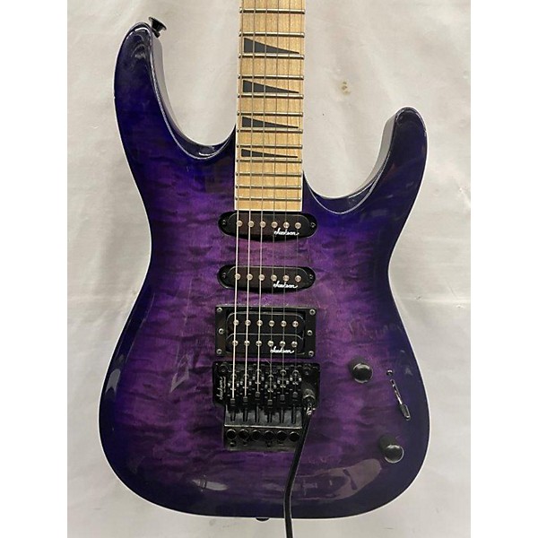 Used Jackson Used Jackson JS34Q Dinky Purple Solid Body Electric Guitar