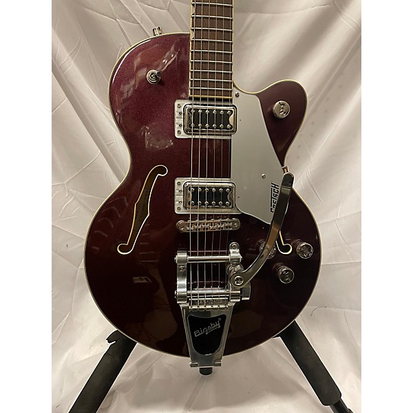 Used Gretsch Guitars Used Gretsch Guitars G5655T-CB-JR Burgundy Sparkle Hollow Body Electric Guitar