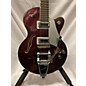 Used Gretsch Guitars Used Gretsch Guitars G5655T-CB-JR Burgundy Sparkle Hollow Body Electric Guitar