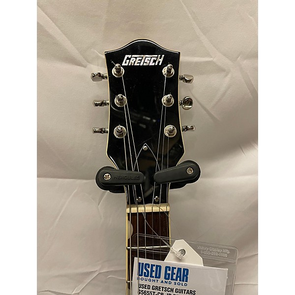 Used Gretsch Guitars Used Gretsch Guitars G5655T-CB-JR Burgundy Sparkle Hollow Body Electric Guitar