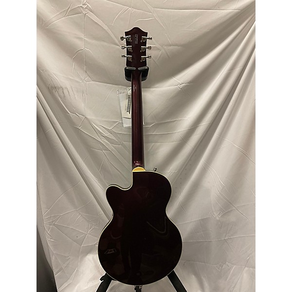 Used Gretsch Guitars Used Gretsch Guitars G5655T-CB-JR Burgundy Sparkle Hollow Body Electric Guitar