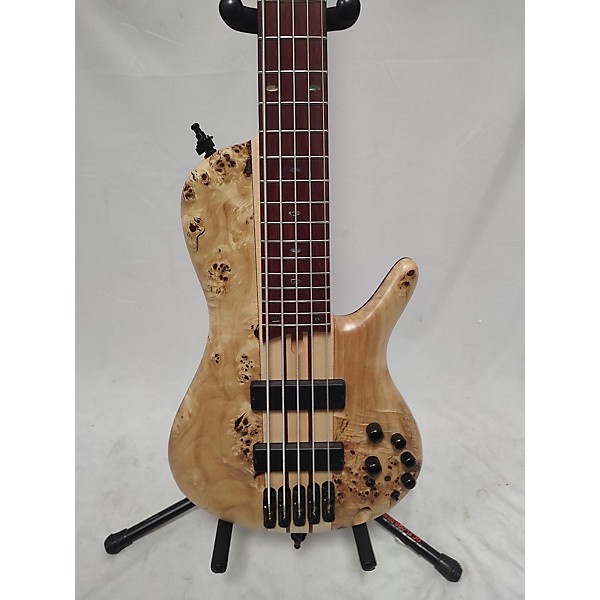 Used Ibanez Used Ibanez Srsc805 Natural Burlwood Electric Bass Guitar