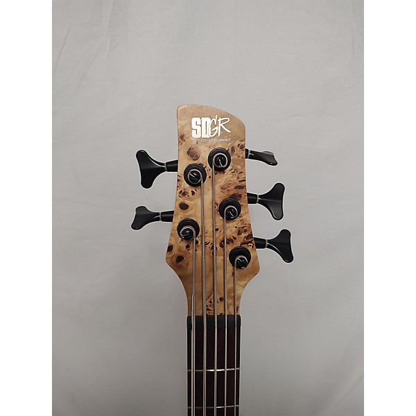 Used Ibanez Used Ibanez Srsc805 Natural Burlwood Electric Bass Guitar