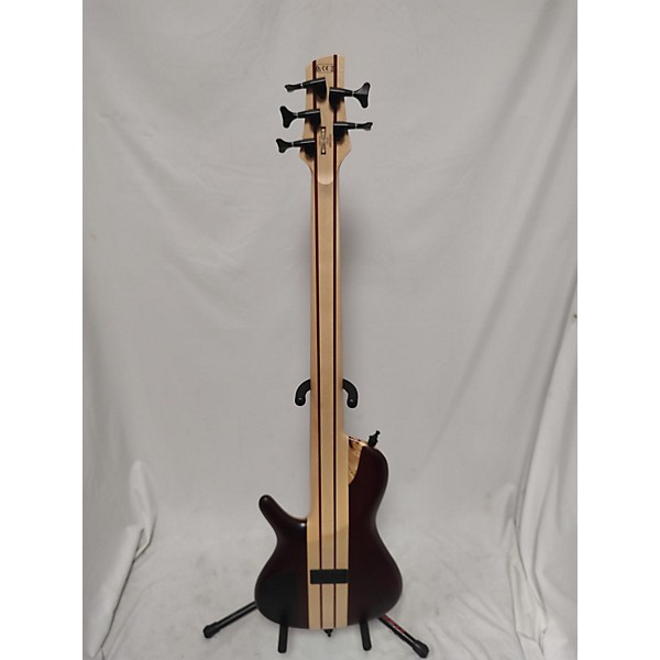 Used Ibanez Used Ibanez Srsc805 Natural Burlwood Electric Bass Guitar