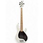 Used Ernie Ball Music Man Used Ernie Ball Music Man Stingray 5 String White Electric Bass Guitar thumbnail