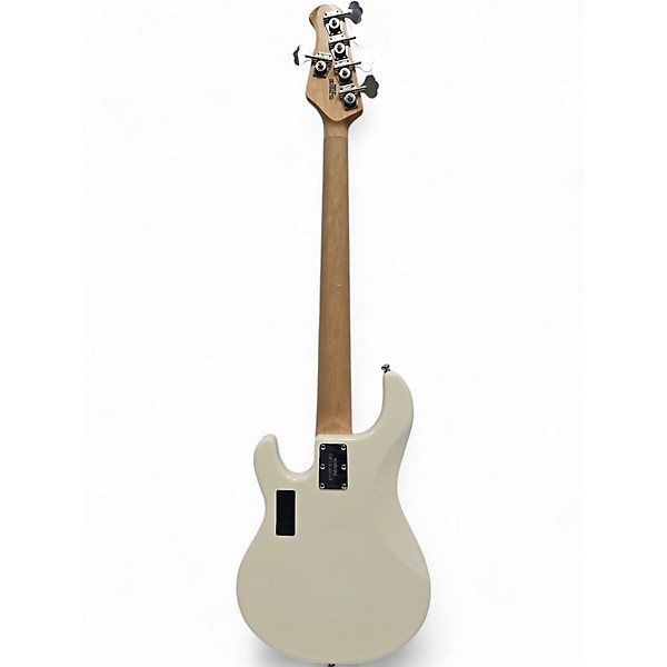 Used Ernie Ball Music Man Used Ernie Ball Music Man Stingray 5 String White Electric Bass Guitar