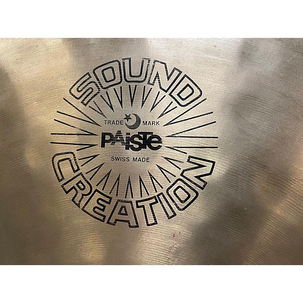 Used Paiste 18in SOUND CREATION NEW DIMENSION SHORT CRASH Cymbal