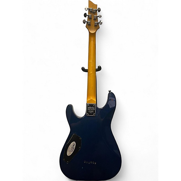 Used Schecter Guitar Research Omen Extreme 6 Trans Blue Solid Body Electric Guitar