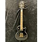 Used Gibson Used Gibson Cst Shp Lp Cst Mpl Frt Brd Black And Gold Solid Body Electric Guitar thumbnail