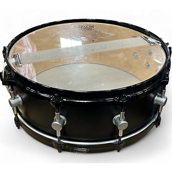 Used Spaun 5X14 8 PLY SNARE Drum Black