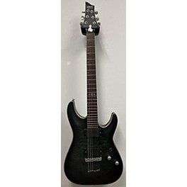 Used Schecter Guitar Research Used Schecter Guitar Research C-1 Platinum Trans Green Black Solid Body Electric Guitar