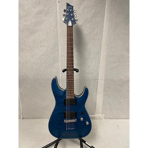 Used Schecter Guitar Research Used Schecter Guitar Research C-1 PLATINUM Midnight Blue Solid Body Electric Guitar