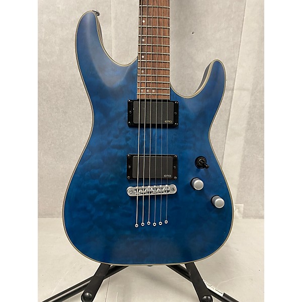 Used Schecter Guitar Research Used Schecter Guitar Research C-1 PLATINUM Midnight Blue Solid Body Electric Guitar