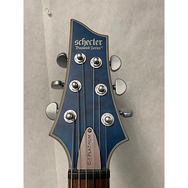 Used Schecter Guitar Research Used Schecter Guitar Research C-1 PLATINUM Midnight Blue Solid Body Electric Guitar