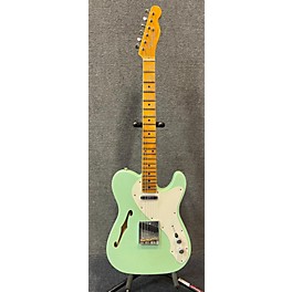 Used Fender Used 2018 Fender Custom Shop #85 Ltd 50s Thinline Telecaster Journeyman Relic Super Faded Aged Surf Green Holl...