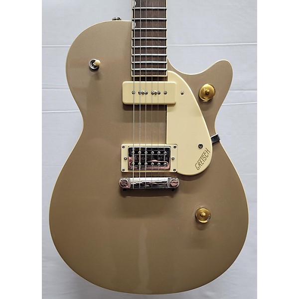 Used Gretsch Guitars Used Gretsch Guitars G2215-P90 Streamliner Junior Sahara Metallic Solid Body Electric Guitar