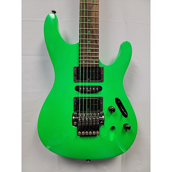 Used Ibanez Used Ibanez S1XXV Neon Green Solid Body Electric Guitar