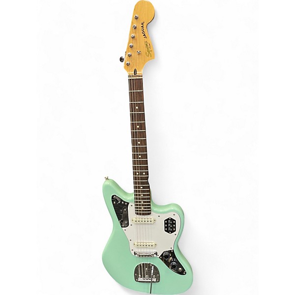 Used Squier Used Squier Vintage Modified Jaguar Seafoam Green Solid Body Electric Guitar