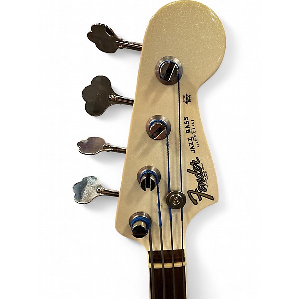 Used Fender 60th Anniversary Jazz Bass Arctic Pearl Electric Bass Guitar