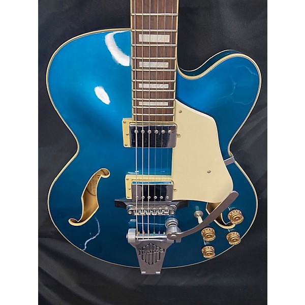 Used Ibanez Used Ibanez AFS75T Artcore Bigsby Ocean Blue Hollow Body Electric Guitar