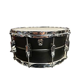 Used Ludwig 6.5X14 LB4271 Stealth Brass Drum