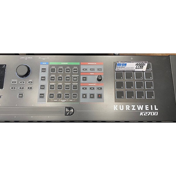 Used Kurzweil K2700 Keyboard Workstation