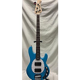 Used Sterling by Music Man Used Sterling By Music Man Ray4 HH Blue Electric Bass Guitar