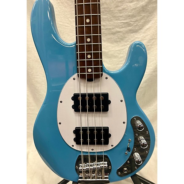 Used Sterling by Music Man Used Sterling By Music Man Ray4 HH Blue Electric Bass Guitar