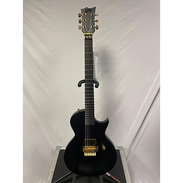 Used ESP LTD Black Metal Solid Body Electric Guitar