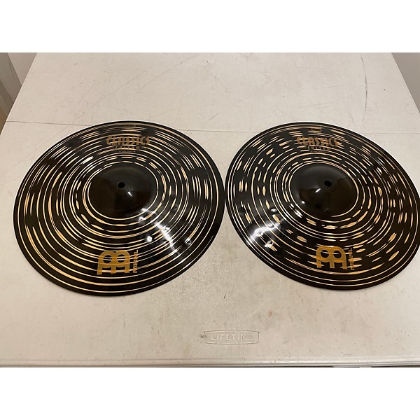 Used MEINL 14in Byzance Dark Hi Hat Pair Cymbal