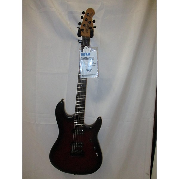 Used Sterling by Music Man Used Sterling By Music Man Jason Richardson 6 Scarlet Burst Satin Solid Body Electric Guitar