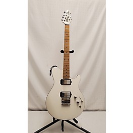 Used Ernie Ball Music Man Used Ernie Ball Music Man Reflex White Solid Body Electric Guitar