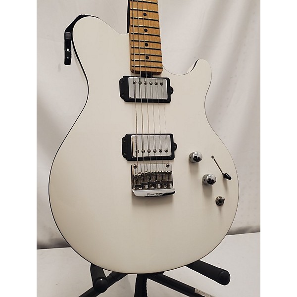 Used Ernie Ball Music Man Used Ernie Ball Music Man Reflex White Solid Body Electric Guitar