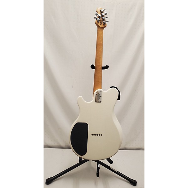 Used Ernie Ball Music Man Used Ernie Ball Music Man Reflex White Solid Body Electric Guitar