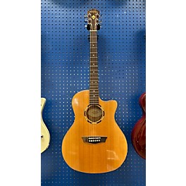 Used Washburn Used Washburn Wl010sce-0 Natural Acoustic Electric Guitar