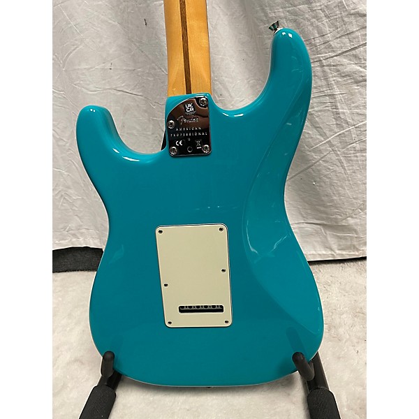 Used Fender Used Fender American Professional II Stratocaster Miami Blue Solid Body Electric Guitar