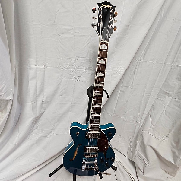 Used Gretsch Guitars Used Gretsch Guitars G2657T Ocean Turquoise Hollow Body Electric Guitar