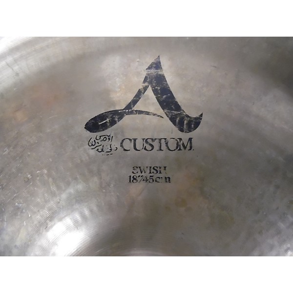 Used Zildjian 18in A Custom Swish Cymbal