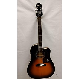 Used Epiphone Used 2019 Epiphone AJ220SCE/VS Tobacco Sunburst Acoustic Electric Guitar