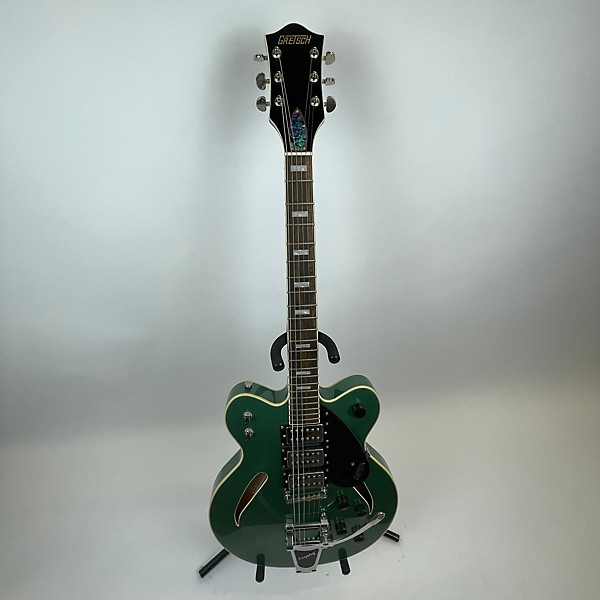 Used Gretsch Guitars Used Gretsch Guitars G2627t Green Hollow Body Electric Guitar