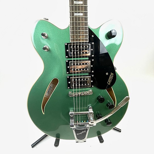 Used Gretsch Guitars Used Gretsch Guitars G2627t Green Hollow Body Electric Guitar