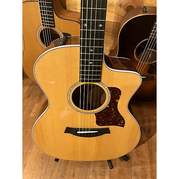 Used Taylor Used Taylor 214CE Deluxe Natural Acoustic Electric Guitar