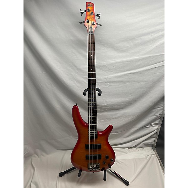 Used Used Ibanez Sr400qm Orange Electric Bass Guitar