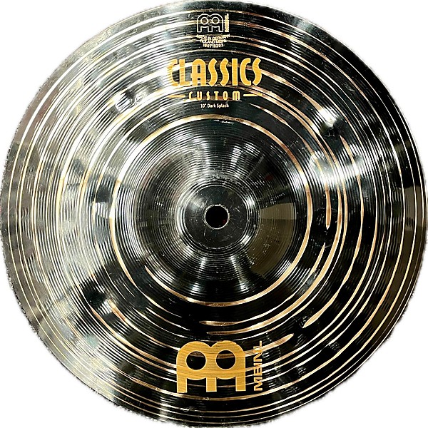 Used MEINL Used MEINL 10in Custom Dark Splash Cymbal