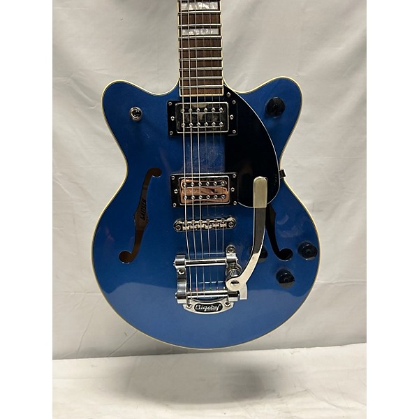 Used Gretsch Guitars Used Gretsch Guitars G2655T Blue Hollow Body Electric Guitar