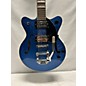 Used Gretsch Guitars Used Gretsch Guitars G2655T Blue Hollow Body Electric Guitar